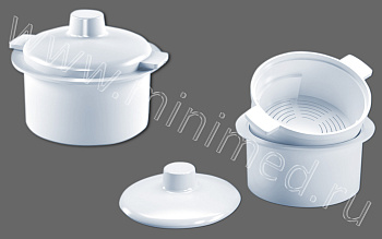 Емкость-контейнер для дезинфекции мелких стомат.инструментов растворами химич. средств, материал-арм